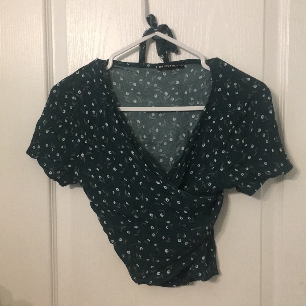 brandy melville wrap top